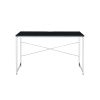 Tennos Writing Desk; Black &amp; Chrome Finish 93195